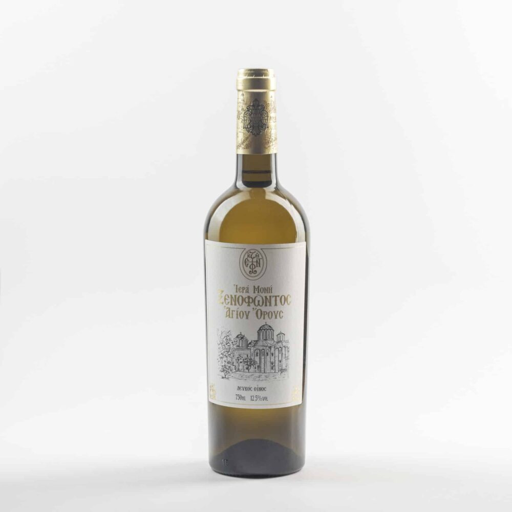 Светогорско вино Бяло от манастира Ксенофонт