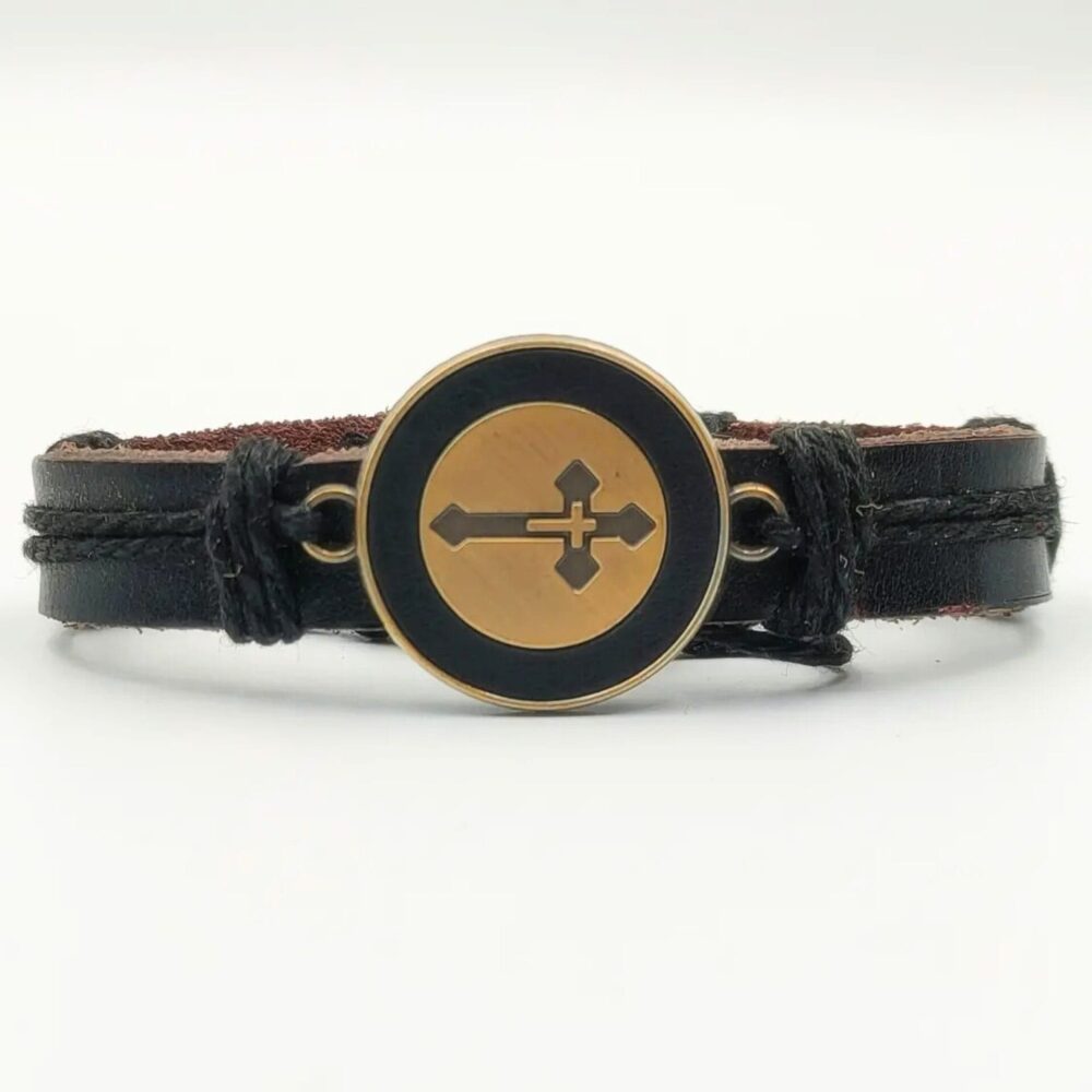 Bracelets en cuir Mont Athos 10cm Homme
