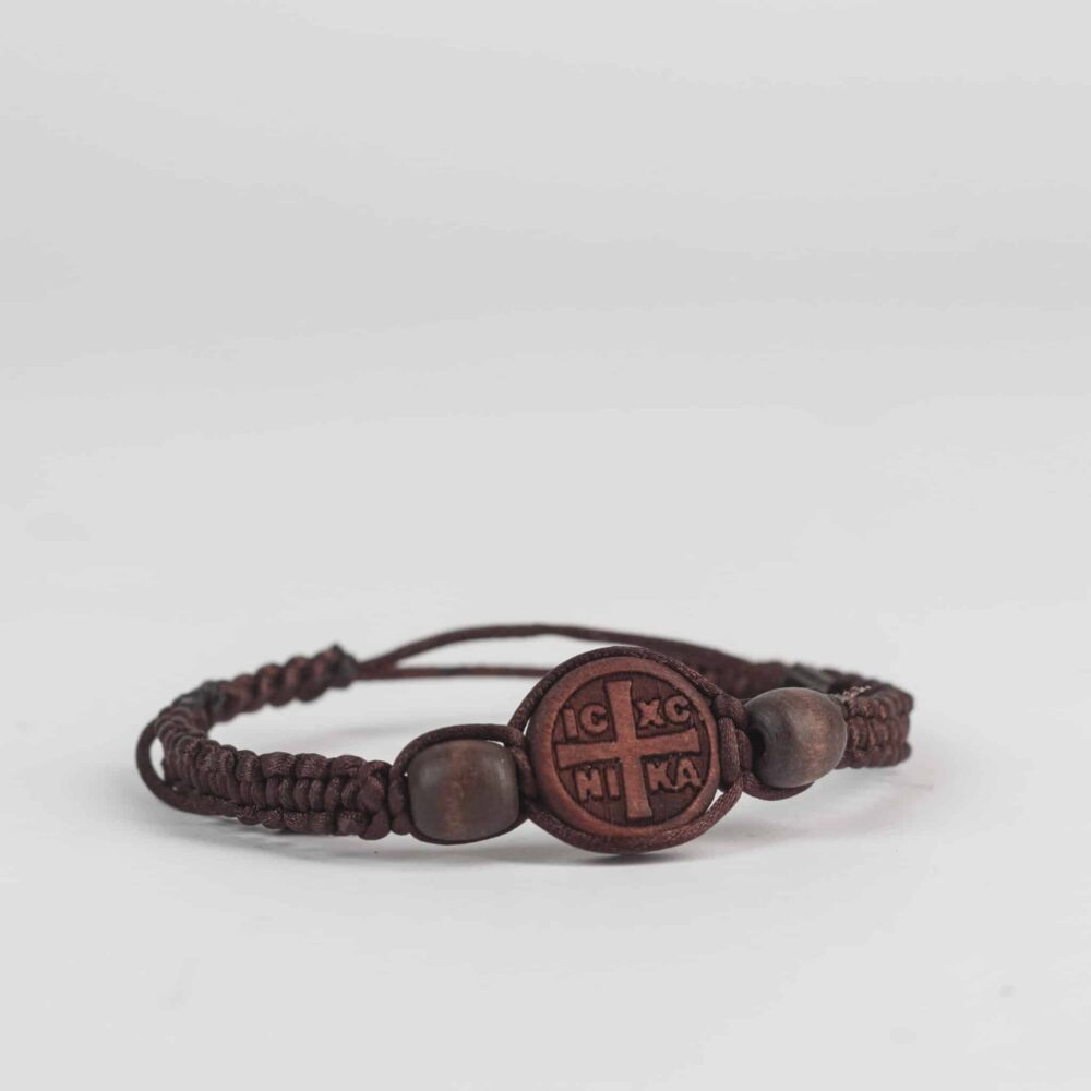 Knitted bracelet with IXNK symbol 10cm